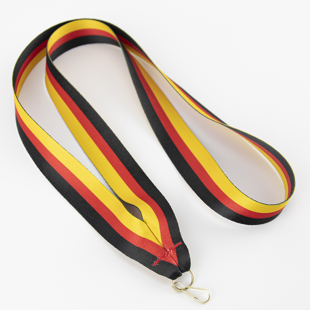 Hochwertige Verarbeitung mit glänzendem Polyester und stabilem Haken.