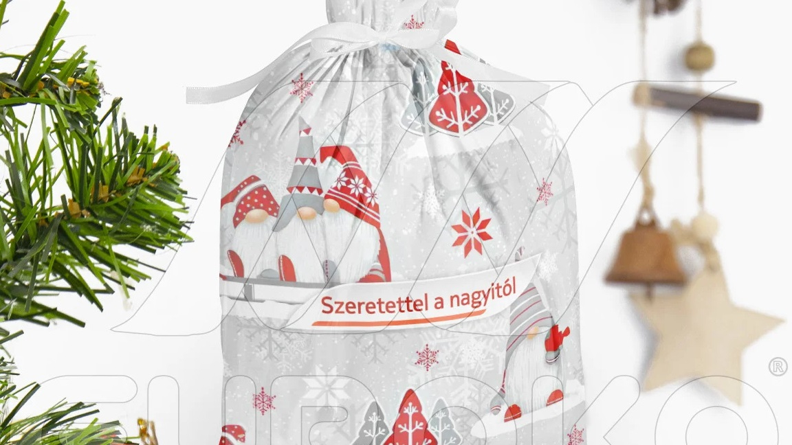 Tissu durable et réutilisable pour des Noëls écologiques année après année.