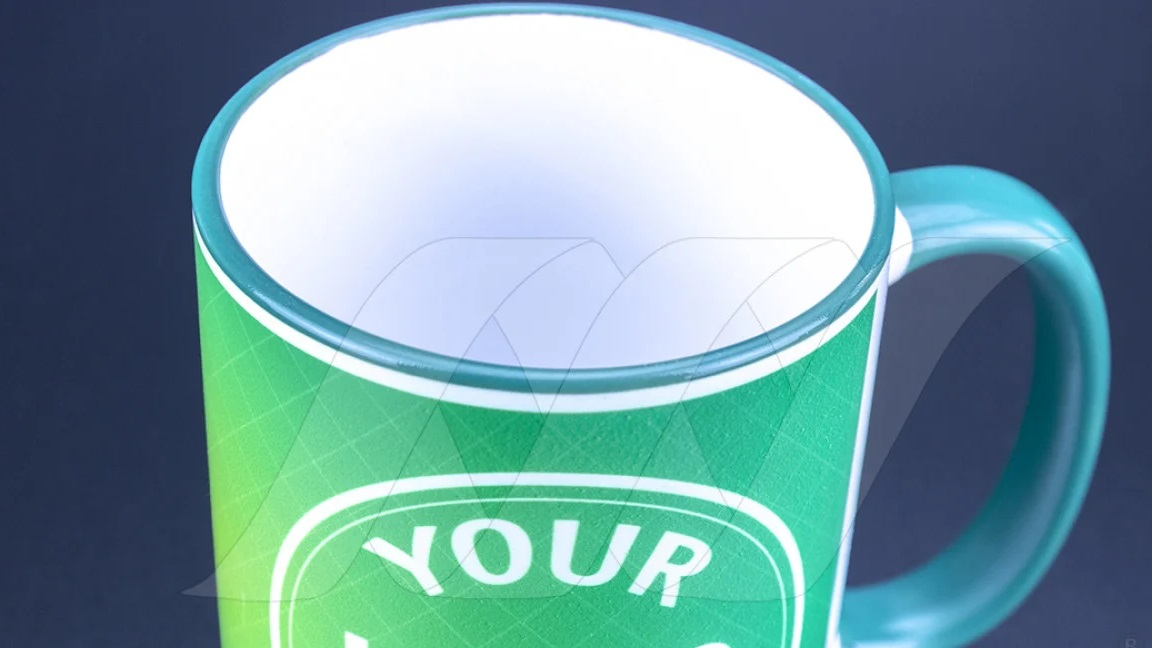 Wählen Sie aus 8 leuchtenden Henkelfarben für Ihr Design.