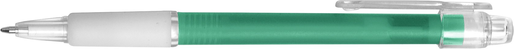 Kunststoff-Kugelschreiber Carmen mit Gummigriff