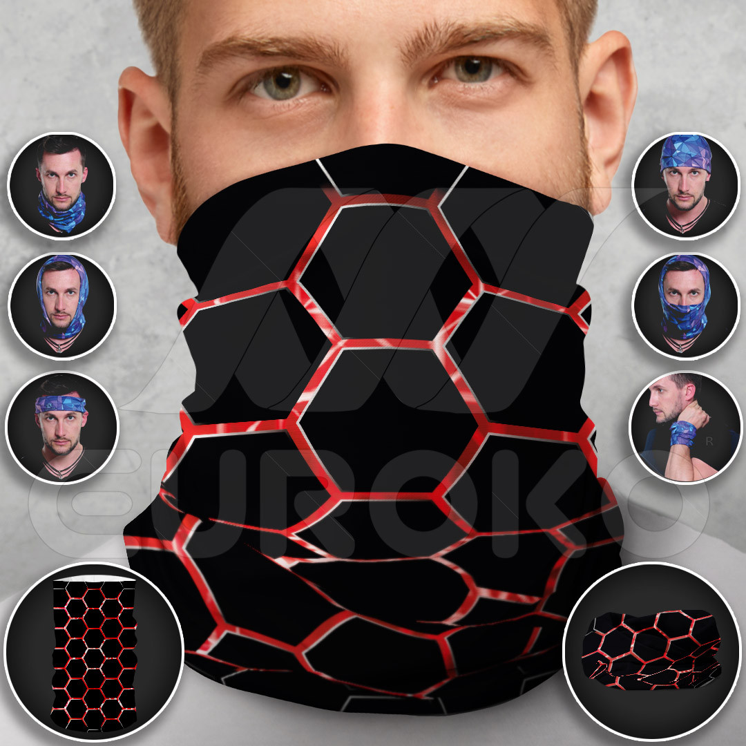 Tubular Scarf for Adults Hexagon