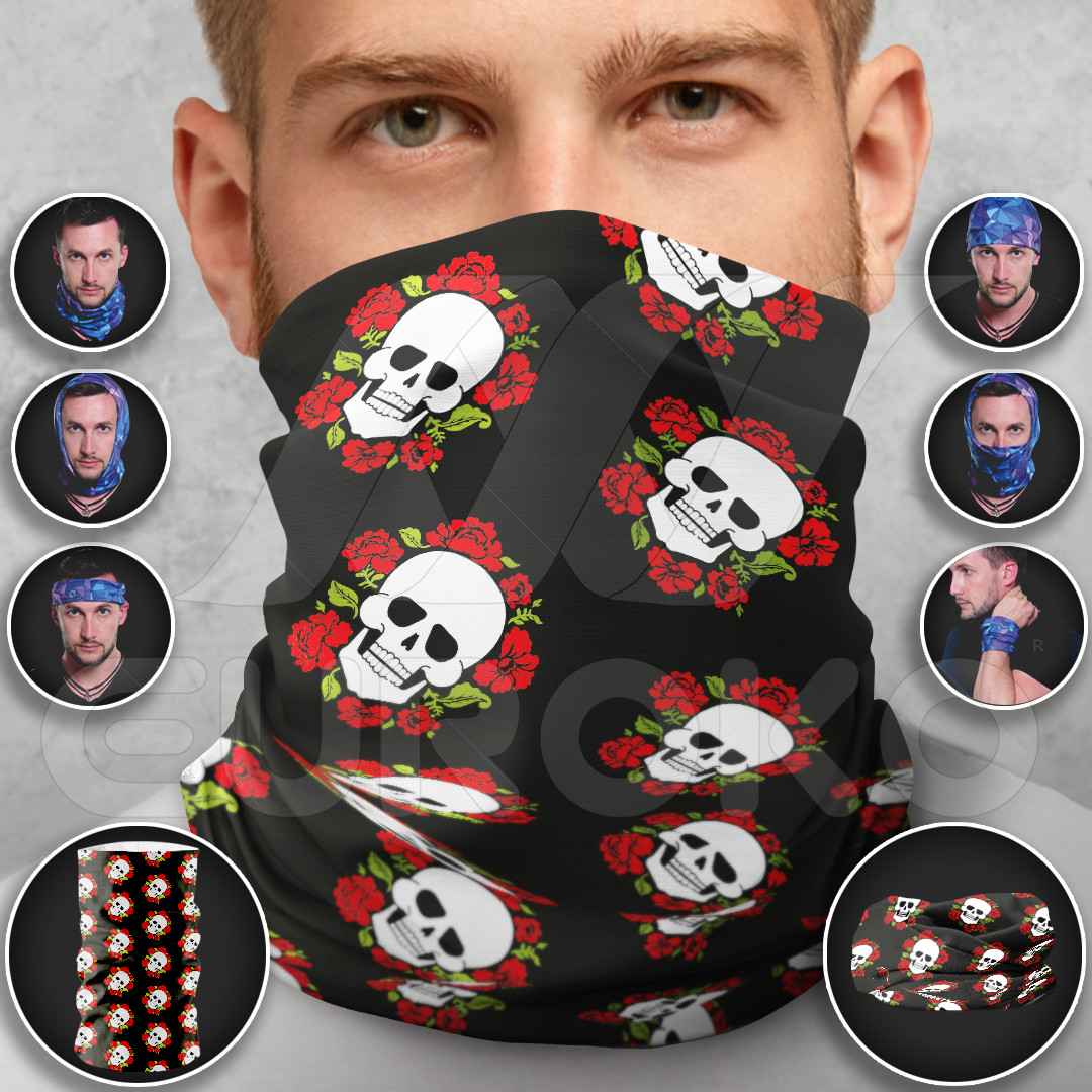 Tubular Scarves for Adults Skulls