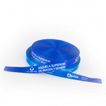 Geschenkband mit Logo – personalisiert, Satin/geriffelt