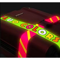 Fluo bőrönd öv egyedi grafikával