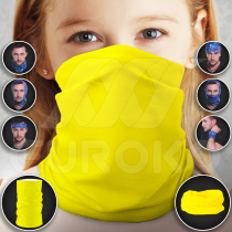 Multi Scarf for Kids Neon Yellow