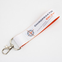 Szövet kulcstartó csepp karabinerrel "single"