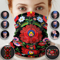 Tubular Scarf for Adults Dark Flowers