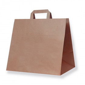 Kleine Papiertasche 28x27x17cm mit gedrehten Henkeln