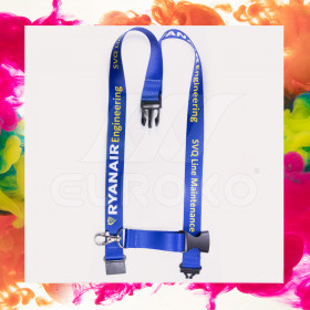 Bedruckte Satin Lanyards mit Schnalle & Clip