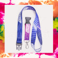 Bedruckte Satin Lanyards mit Logo und Schnalle