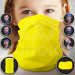 Multi Scarf for Kids Neon Yellow