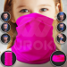 Multifunctional Scarf for Kids Neon Pink