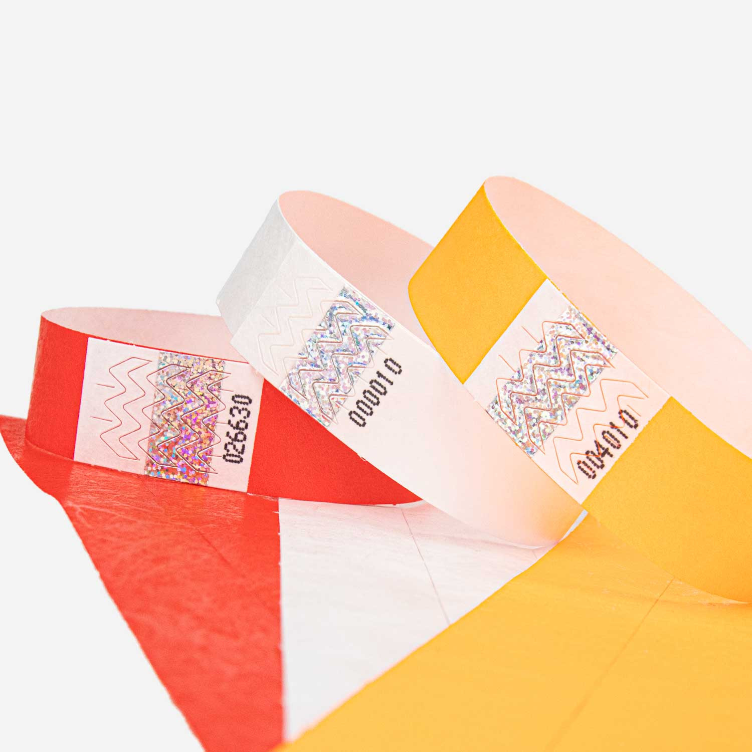 Holographic TYVEK Wristband