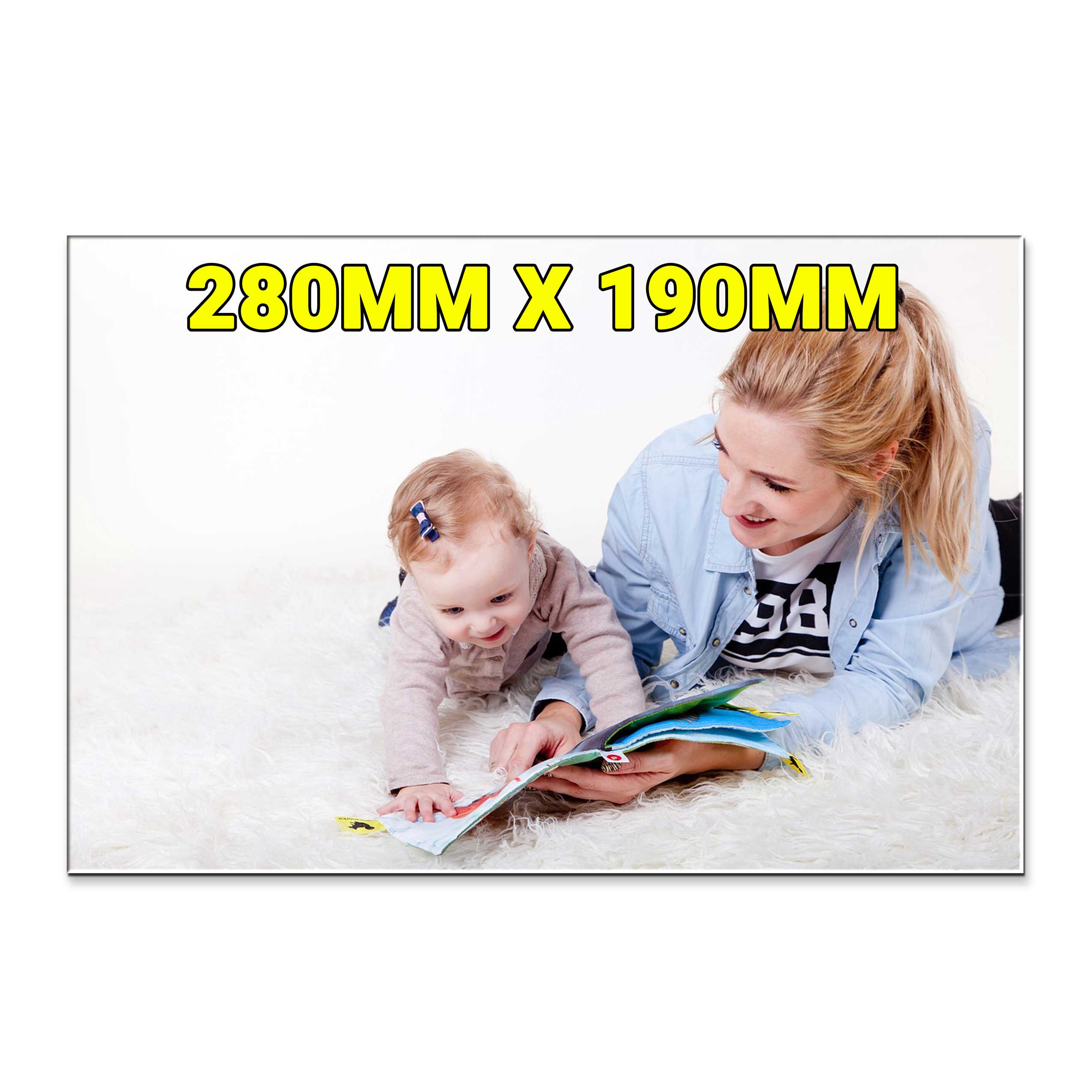 Magnet personnalisé en bois avec photo géant 28x19cm