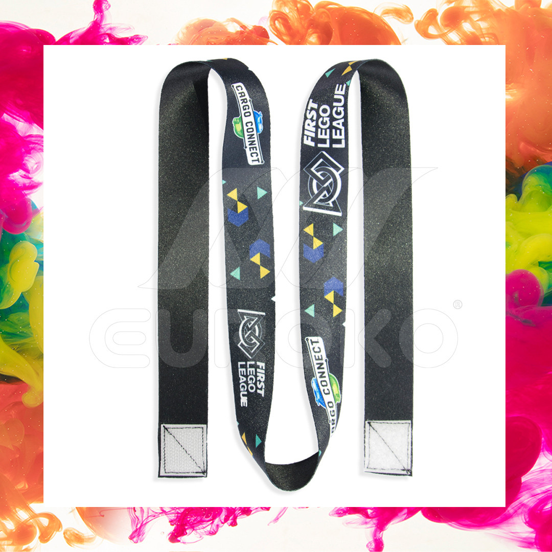 Egyedi éremszalag tépőzárral