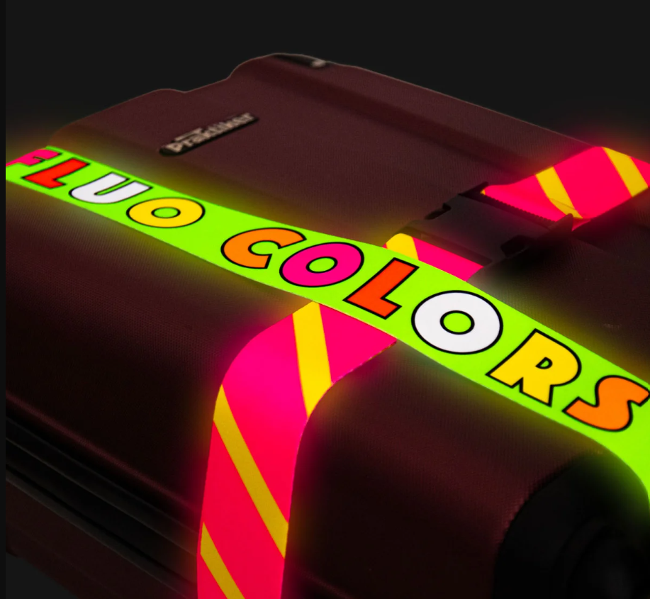 Fluo bőrönd öv egyedi grafikával