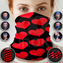 Tube Scarf for Adults Hearts