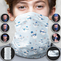 Tube Scarf for Kids Snowman