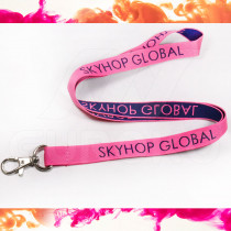 Tour de cou tissé personnalisé 20mm avec mousqueton