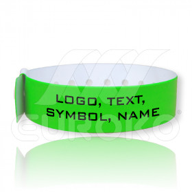 3/4" VINYL L-Shaped Wristbands (19mm)