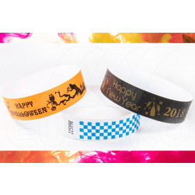Bracelets Tyvek pré-imprimés 19mm à motifs