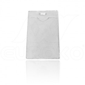 Porte-badge souple transparent en vinyle 6x9 cm