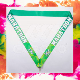 Ruban médaille personnalisé satin 20/25mm crochet