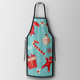 Tablier de cuisine de Noël pré-imprimé 60x90 cm