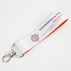 Szövet kulcstartó csepp karabinerrel "single"