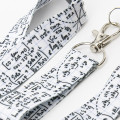 Lanyard enseignant maths 20mm avec mousqueton