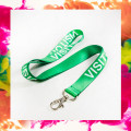 Lanyard visiteur pré-imprimé en satin 20mm