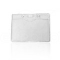 Porte badge souple vinyle transparent 9x6 cm