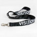 Lanyard visiteur pré-imprimé en satin 20mm