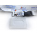 Porte-badge rigide plastique transparent 9x6 cm