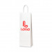 Sac porte-bouteille papier blanc personnalisable