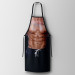 Tablier de cuisine homme musclé 60x90cm préimprimé