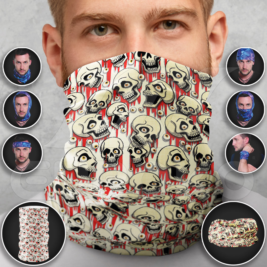 Tubular Scarves for Adults Skull