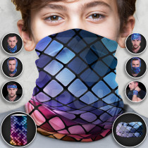 Tube Scarf for Kids Cubes