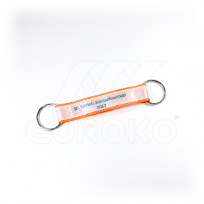 Mini portachiavi in tessuto doppio strato personalizzati