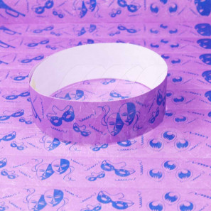 Braccialetti Tyvek Carnevale prestampati 19 mm