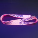 Neon Lanyards bedrucken mit Karabiner