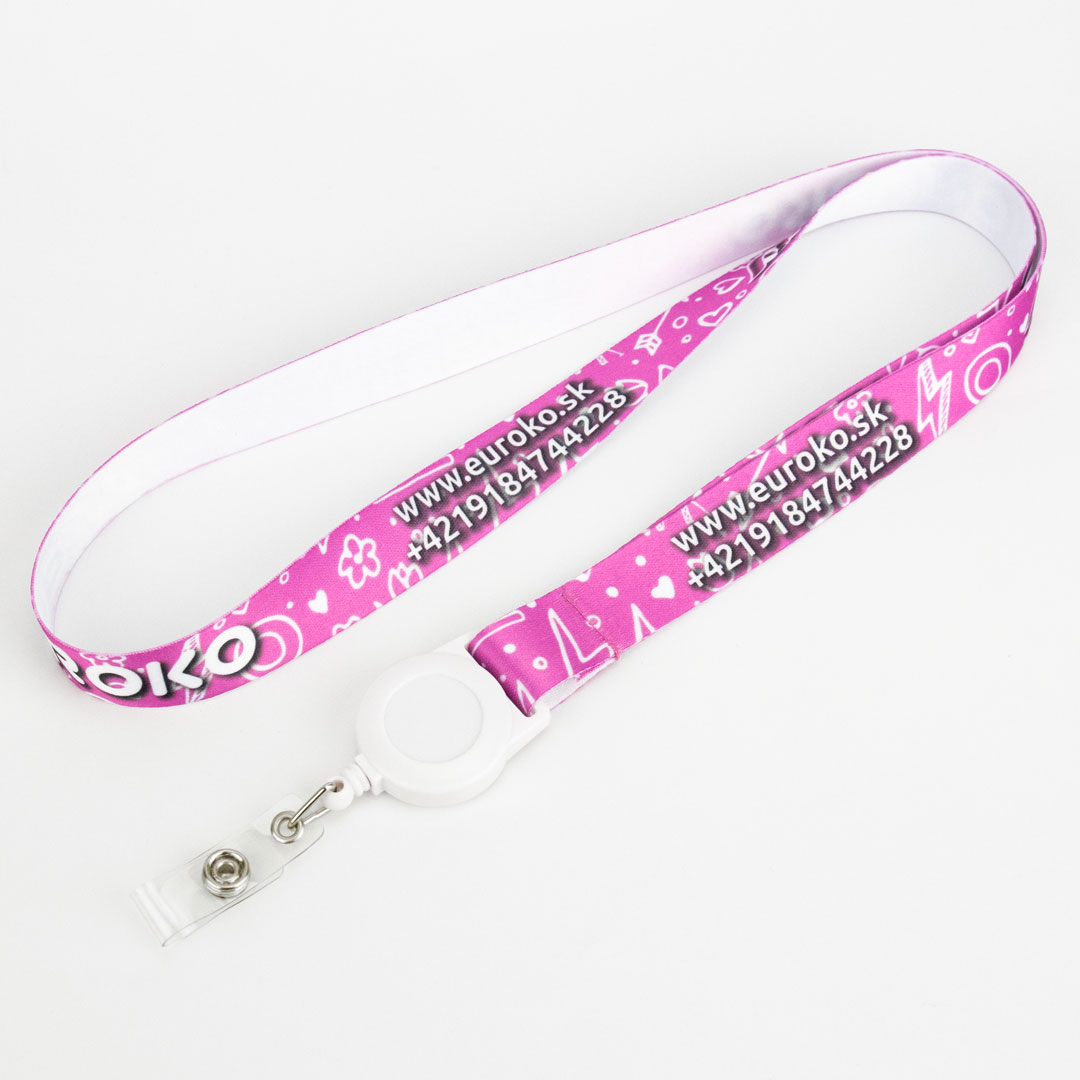 Colori vivaci e stampa nitida per lanyard personalizzati di qualità.