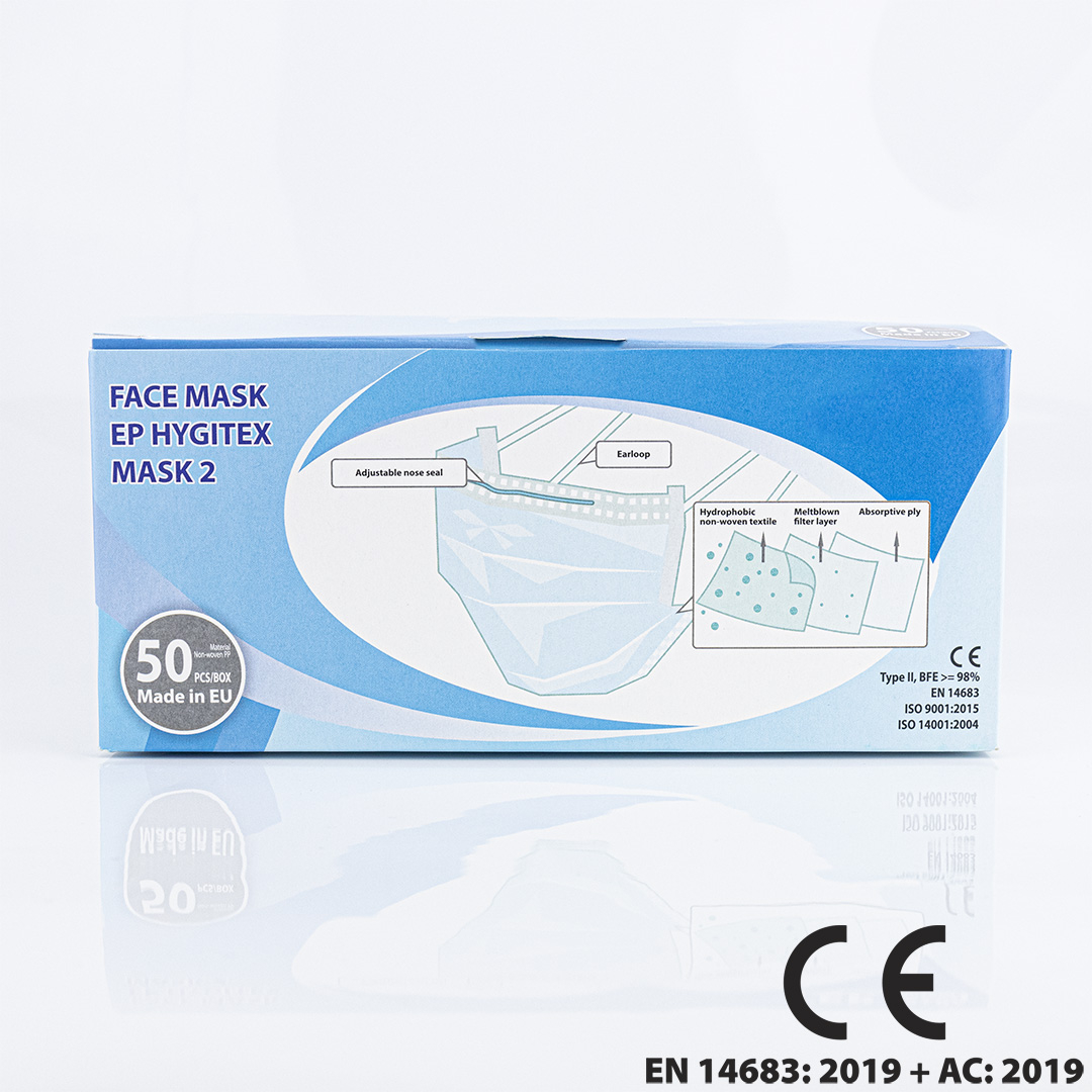 50 Masken pro Box – langfristiger Schutz ab Lager verfügbar.