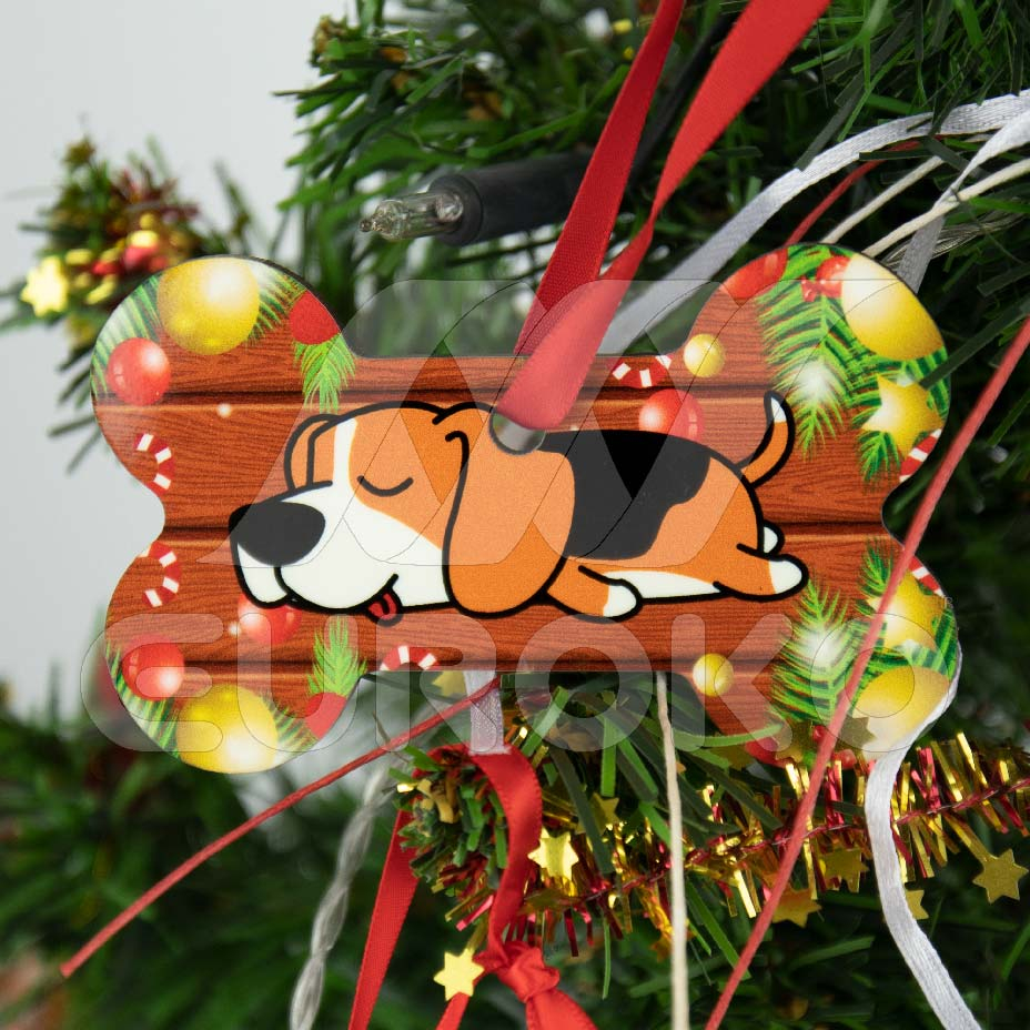 Weihnachtsbaumschmuck - Knochen