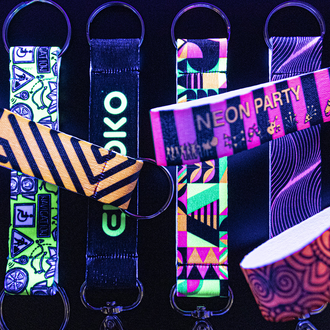 Neon Schl&uuml;sselanh&auml;nger "single"